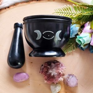 Triple Moon Mortar & Pestle Set